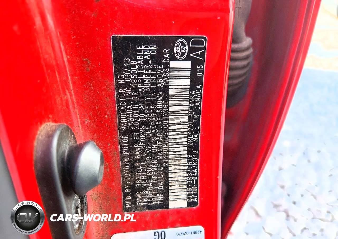 2014 Toyota Corolla Le VIN:2T1BURHE5EC017360 - 12