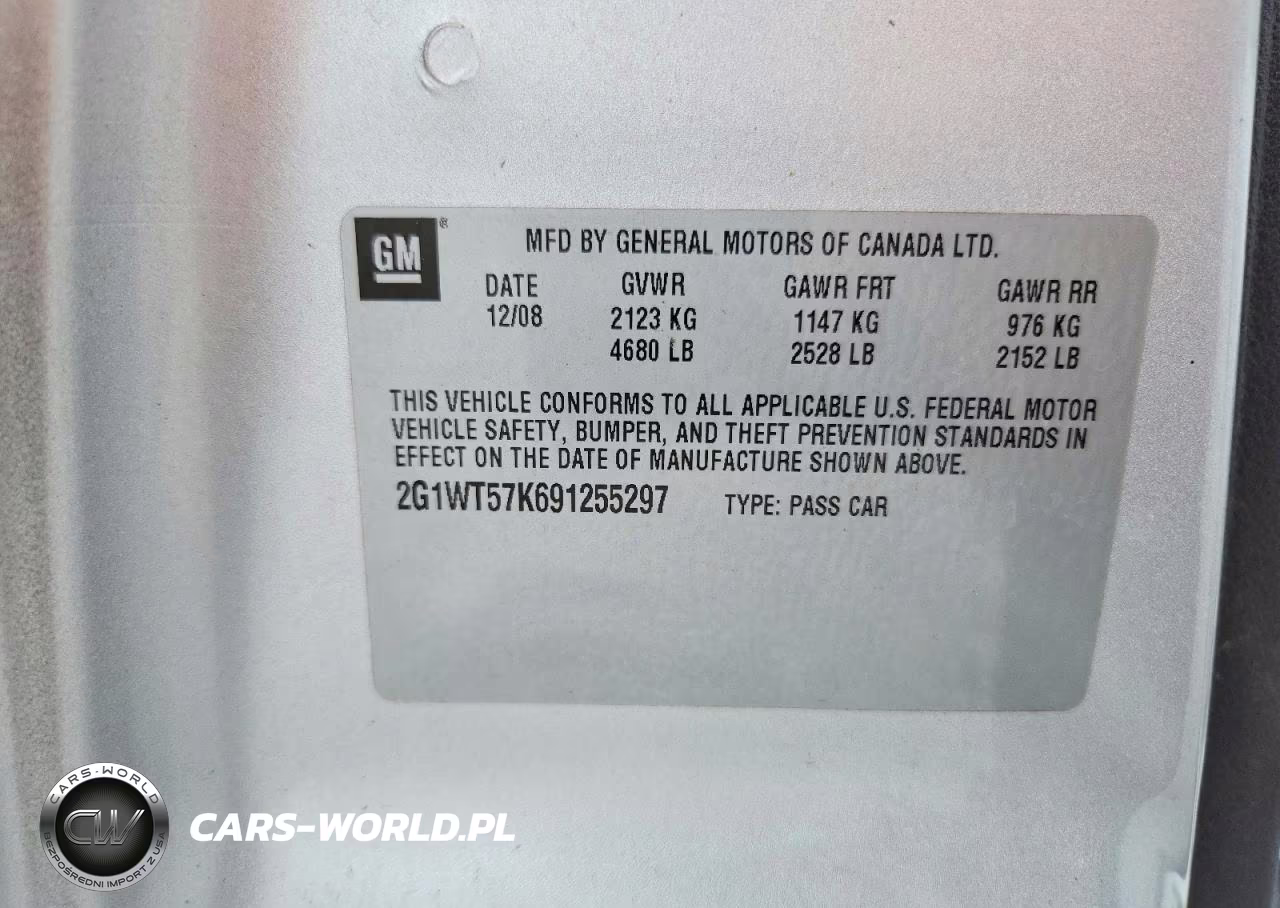 2009 Chevrolet Impala 1Lt VIN:2G1WT57K691255297 - 12