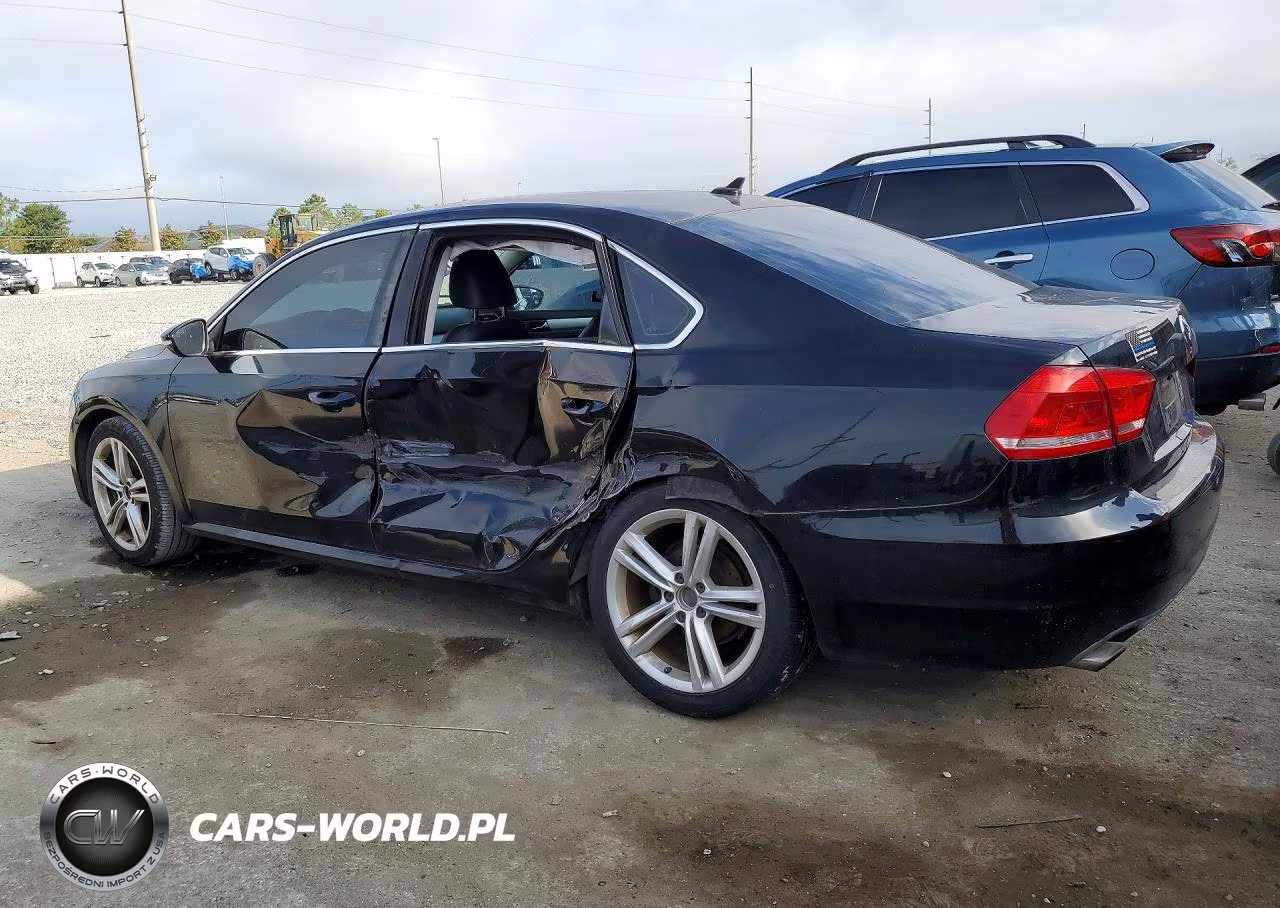 2012 Volkswagen Passat Se VIN:1VWBP7A31CC103286 - 2