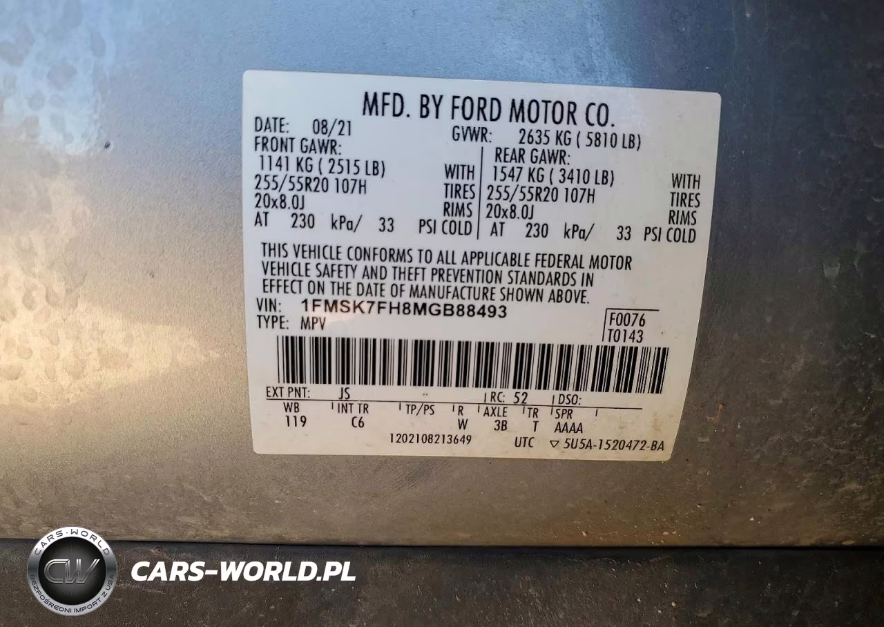 2021 Ford Explorer Limited VIN:1FMSK7FH8MGB88493 - 13