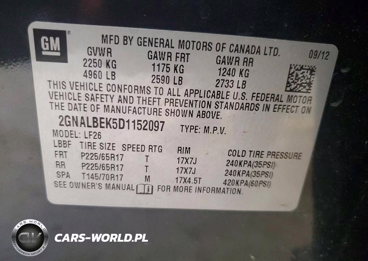 2013 Chevrolet Equinox Ls VIN:2GNALBEK5D1152097 - 13