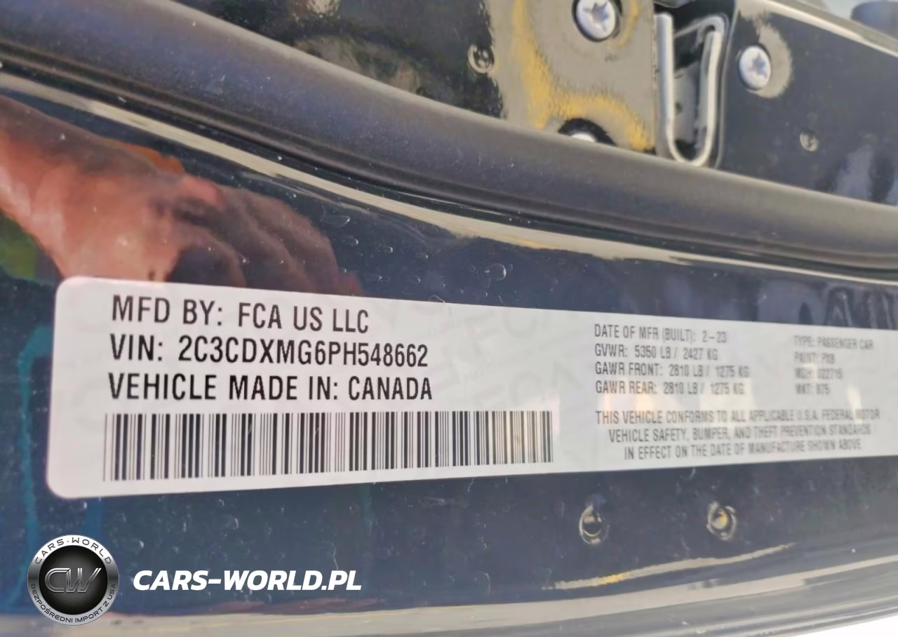 2023 Dodge Charger Gt VIN:2C3CDXMG6PH548662 - 12