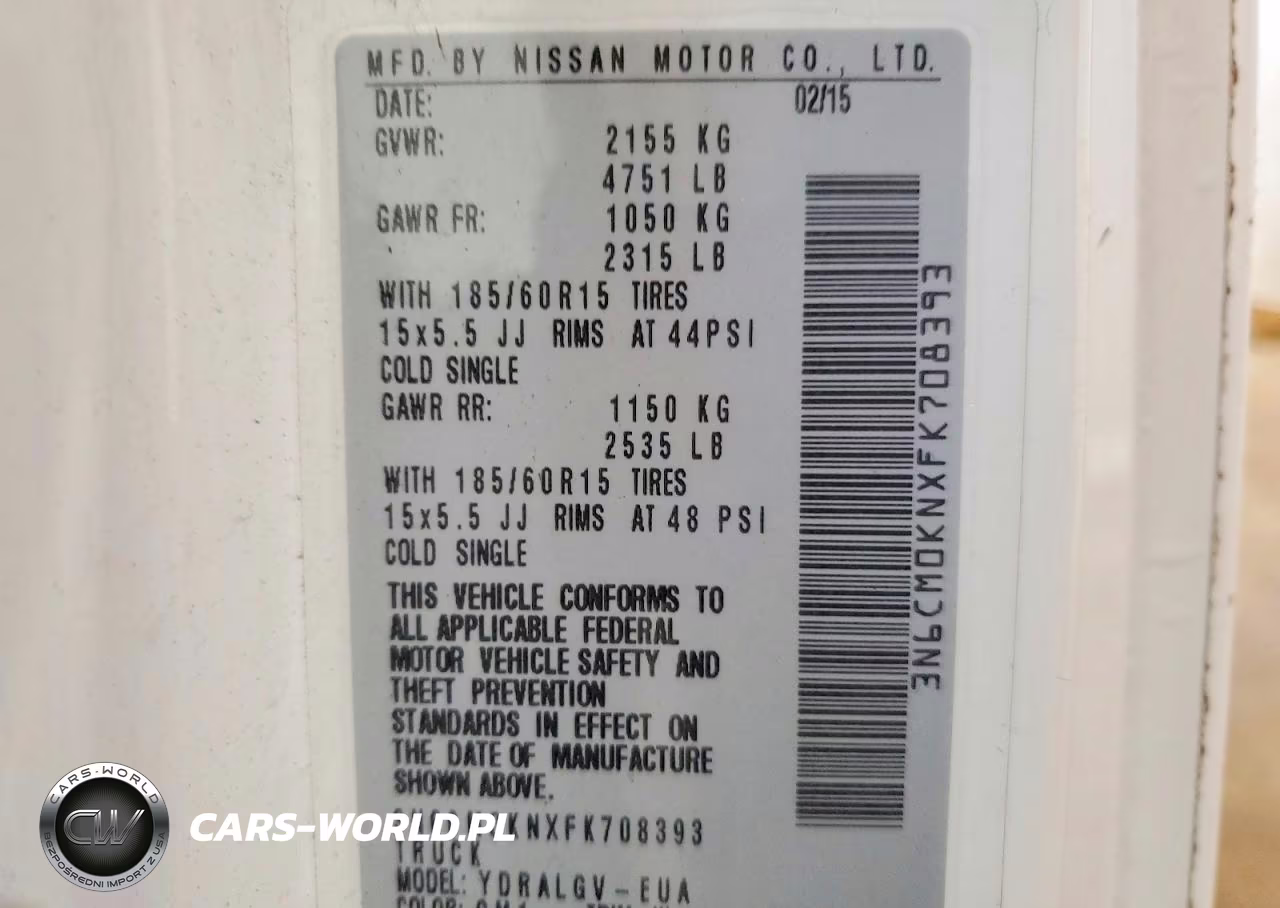 2015 Nissan Nv200 Sv VIN:3N6CM0KNXFK708393 - 13