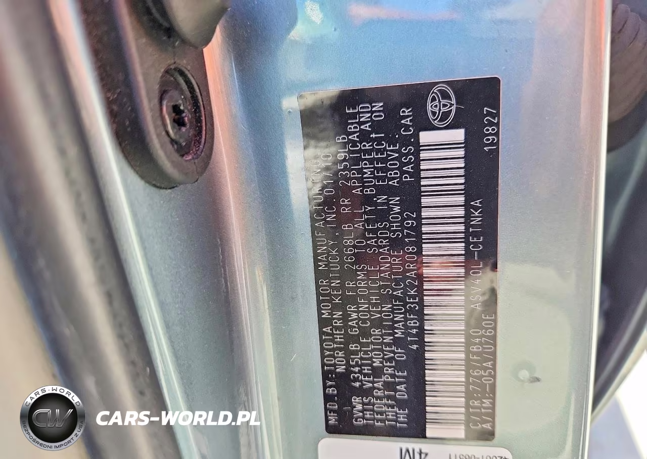 2010 Toyota Camry Le VIN:4T4BF3EK2AR081792 - 12