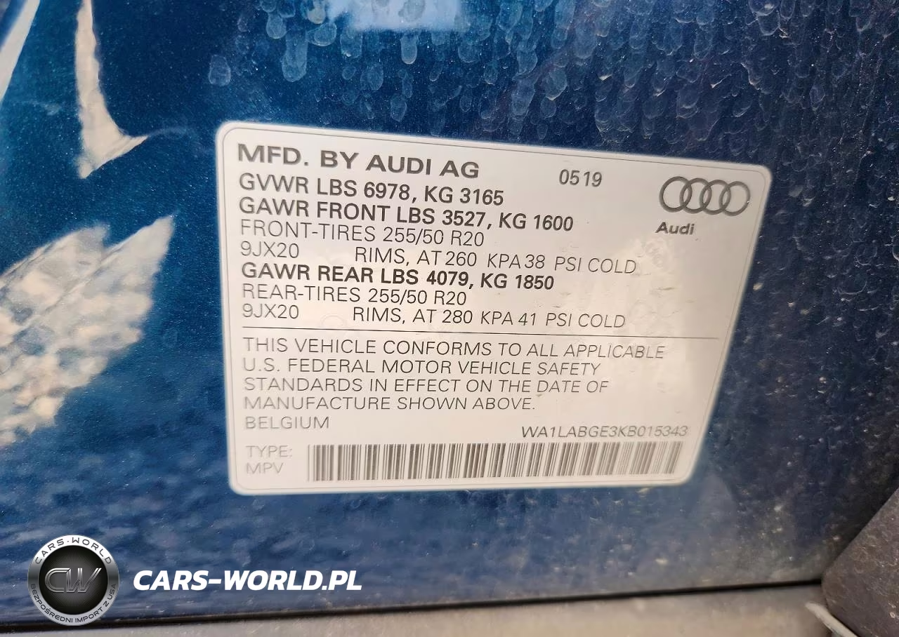 2019 Audi E-Tron Premium Plus VIN:WA1LABGE3KB015343 - 14