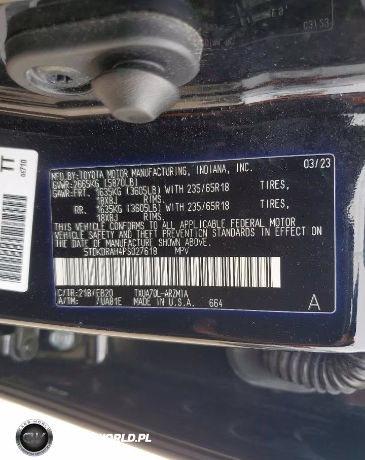 2023 Toyota Highlander Xle VIN:5TDKDRAH4PS027618 - 13
