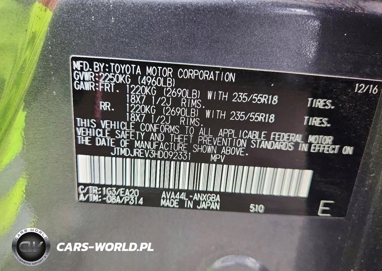 2017 Toyota Rav4 Hv Limited VIN:JTMDJREV3HD092331 - 13