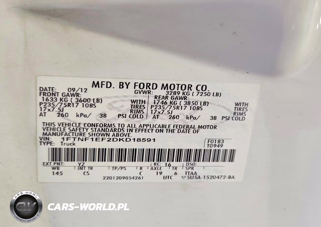 2013 Ford F150 VIN:1FTNF1EF2DKD18591 - 12