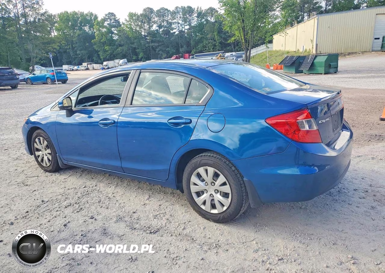 2012 Honda Civic Lx VIN:19XFB2F54CE081521 - 2