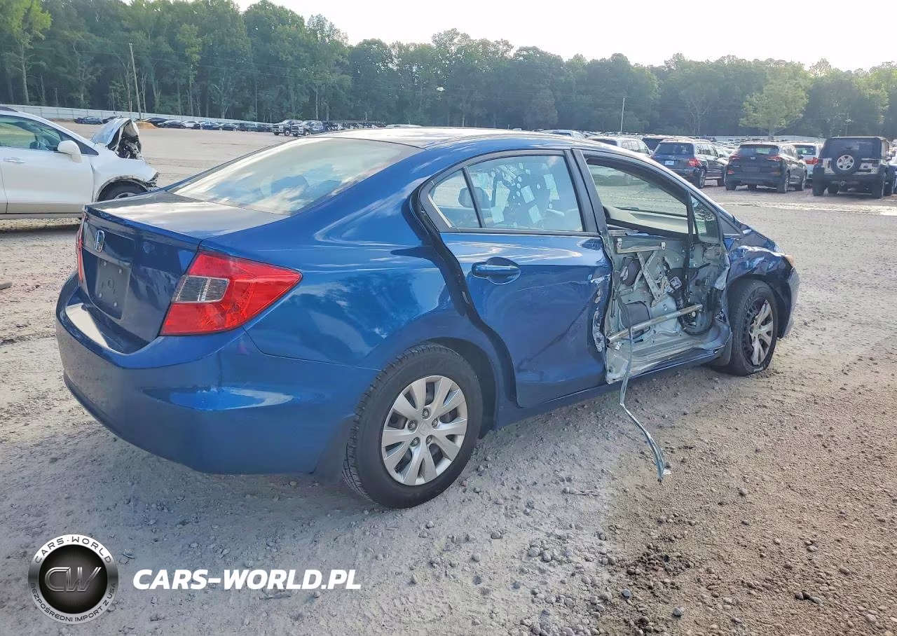 2012 Honda Civic Lx VIN:19XFB2F54CE081521 - 3