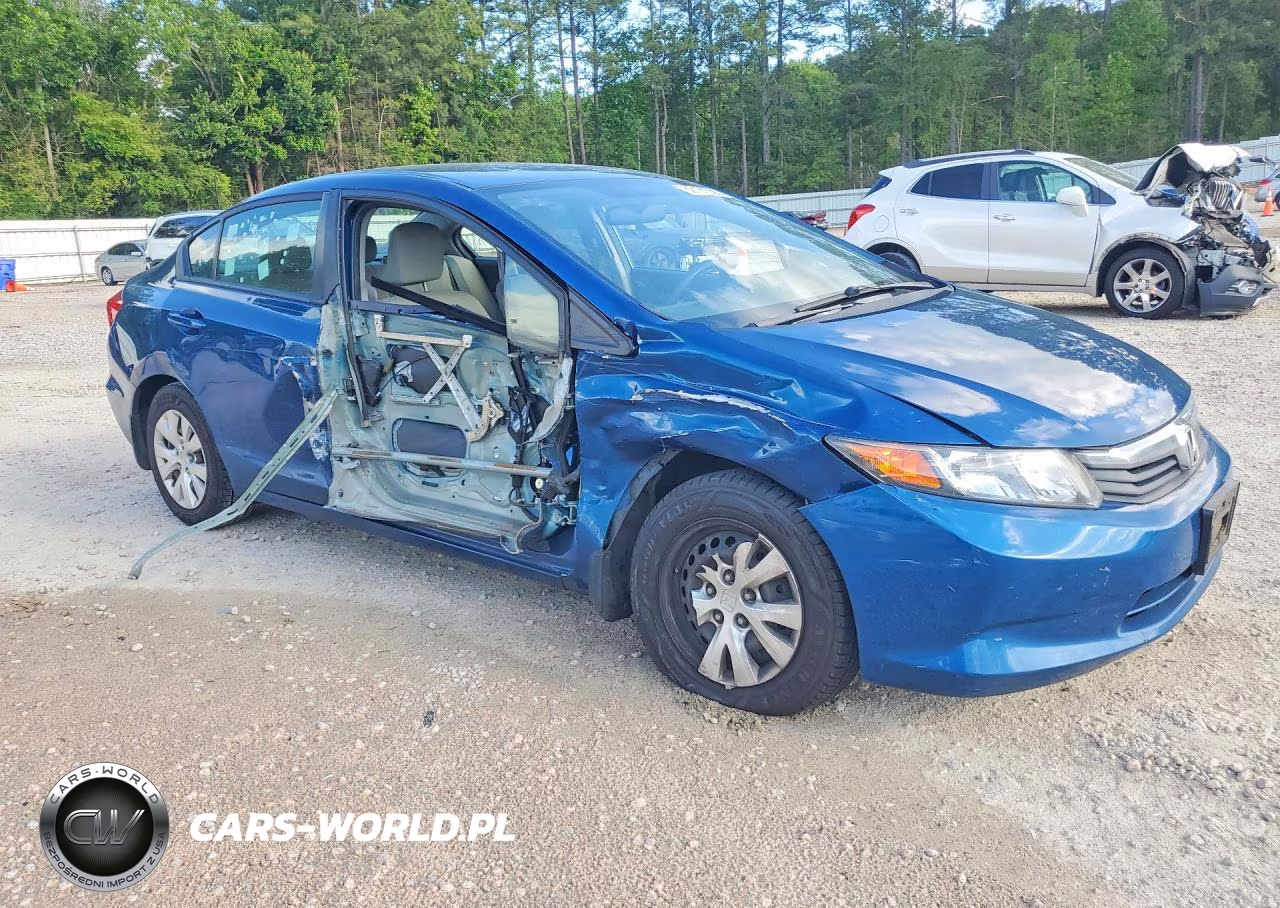 2012 Honda Civic Lx VIN:19XFB2F54CE081521 - 4