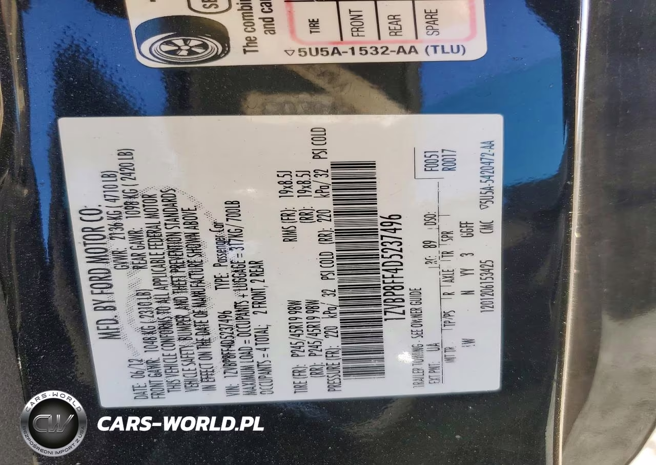 2013 Ford Mustang Gt VIN:1ZVBP8FF4D5237496 - 13