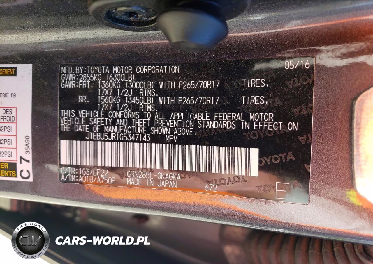 2016 Toyota 4Runner Trd Pro VIN:JTEBU5JR1G5347143 - 12