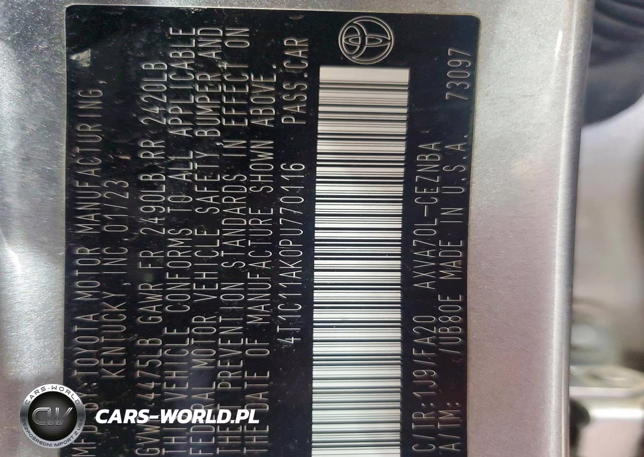 2023 Toyota Camry Le VIN:4T1C11AK0PU770116 - 13