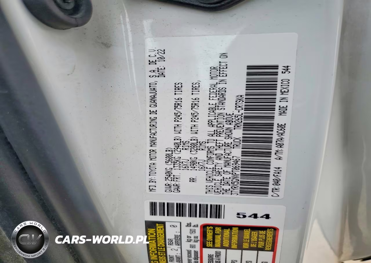 2023 Toyota Tacoma Sr VIN:3TYRX5GNXPT069467 - 13