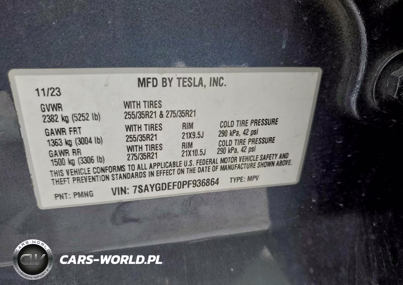 2023 Tesla Model Y VIN:7SAYGDEF0PF936864 - 13