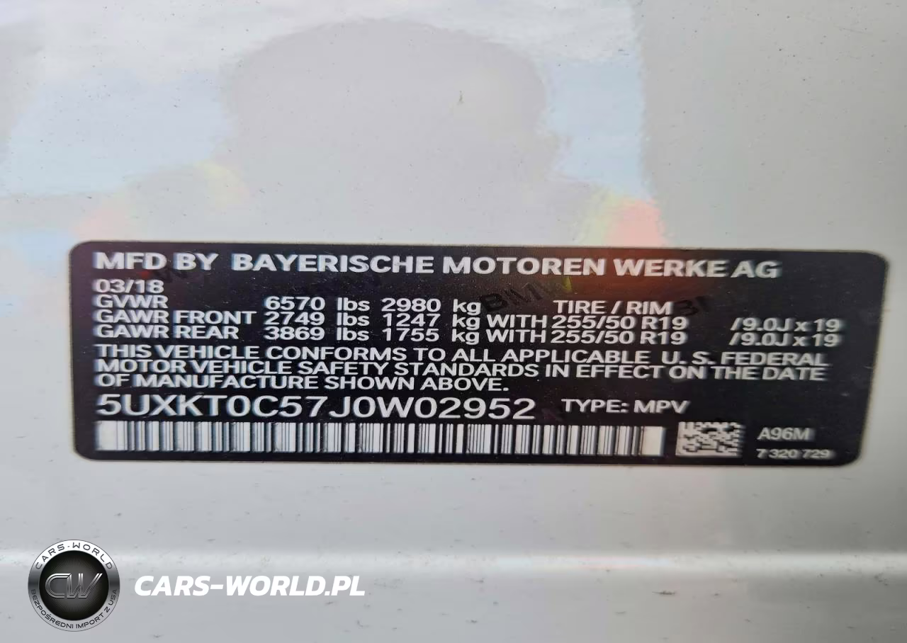 2018 BMW X5 Xdr40E VIN:5UXKT0C57J0W02952 - 13