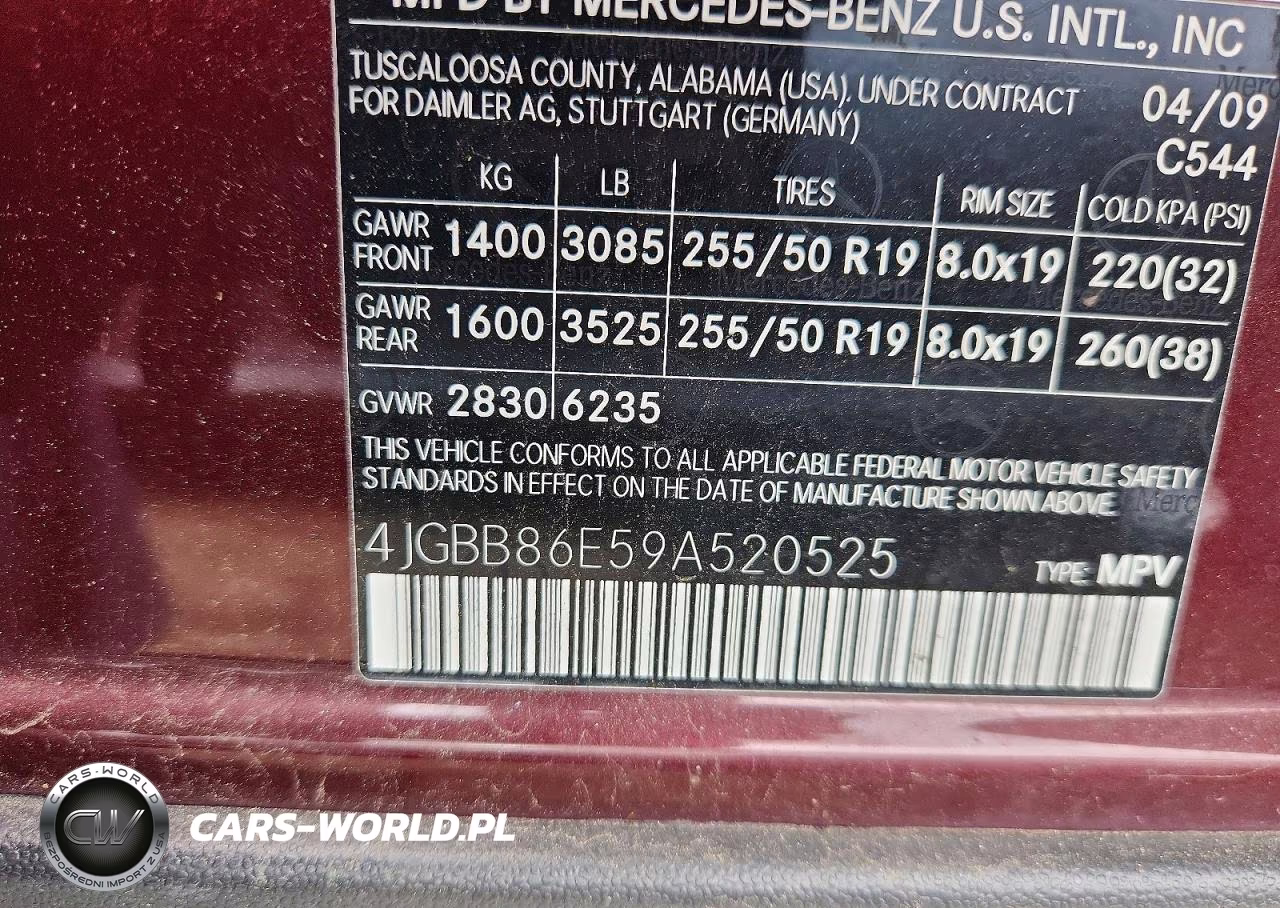 2009 Mercedes-Benz Ml 350 VIN:4JGBB86E59A520525 - 13