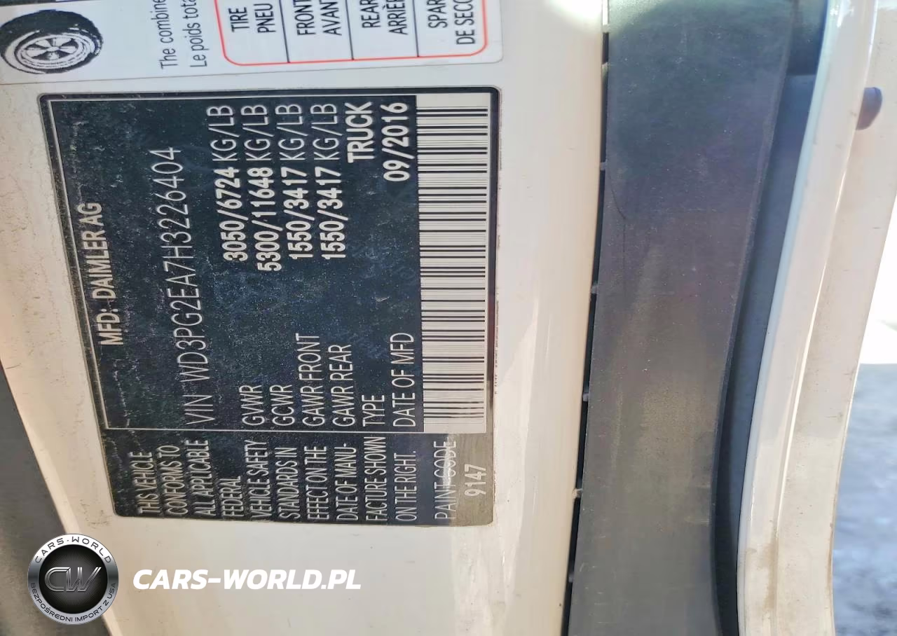 2017 Mercedes-Benz Metris VIN:WD3PG2EA7H3226404 - 13