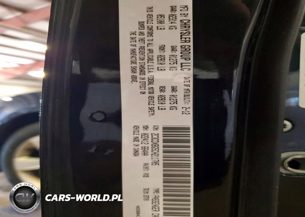 2012 Dodge Charger Se VIN:2C3CDXBG5CH211705 - 12