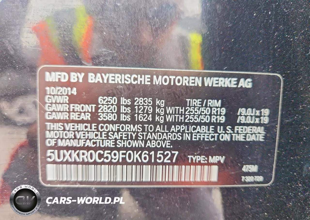 2015 BMW X5 xDrive35I VIN:5UXKR0C59F0K61527 - 12