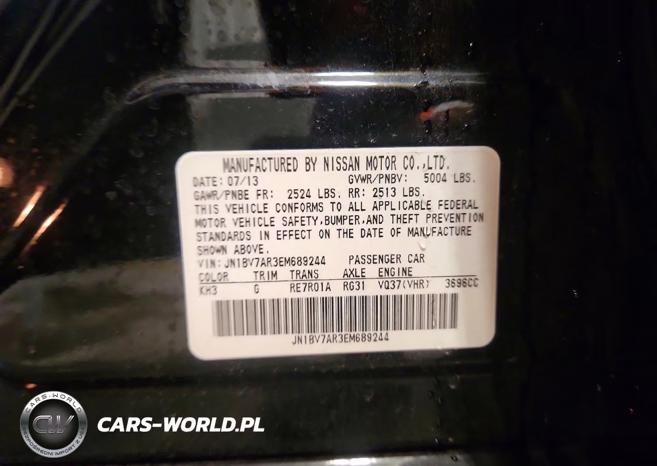 2014 Infiniti Q50 Base VIN:JN1BV7AR3EM689244 - 12