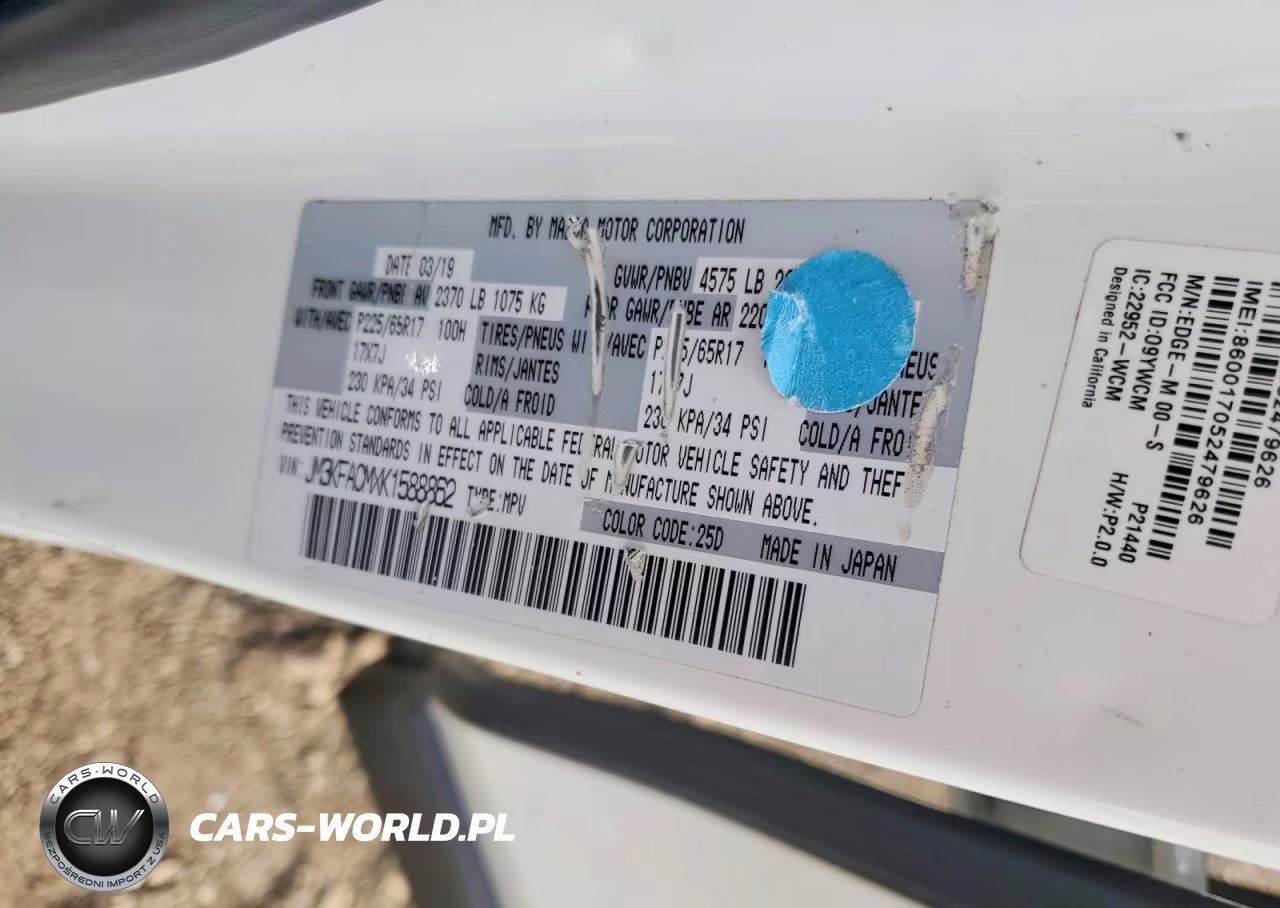 2019 Mazda Cx-5 Touring VIN:JM3KFACMXK1588862 - 14