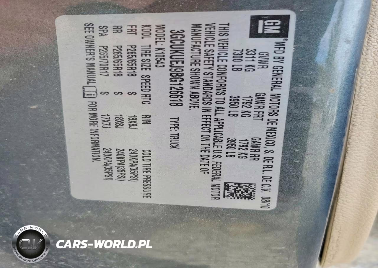 2011 Chevrolet Silverado K1500 Hybrid VIN:3GCUKUEJ9BG126618 - 12