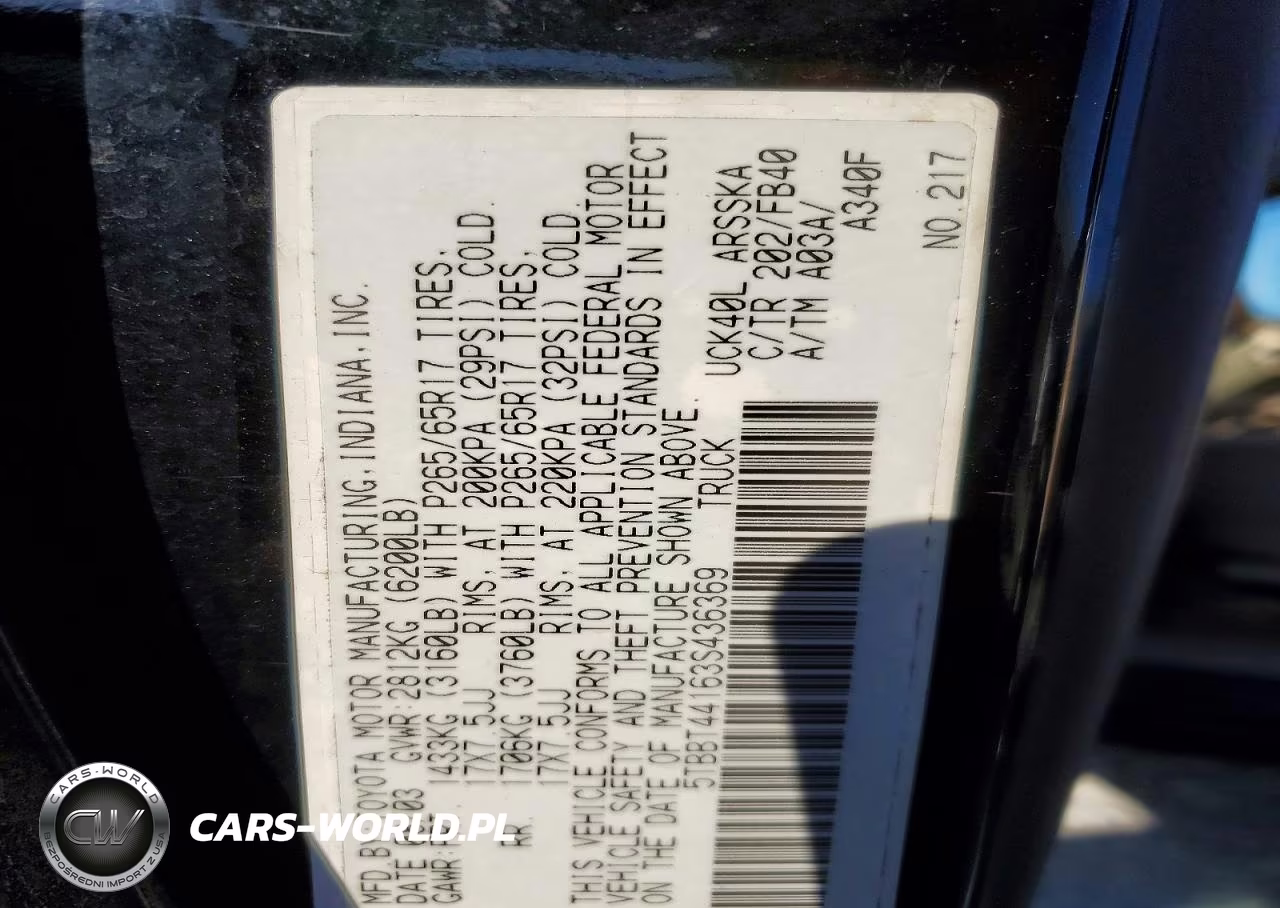 2003 Toyota Tundra Access Cab Sr5 VIN:5TBBT44163S436369 - 12