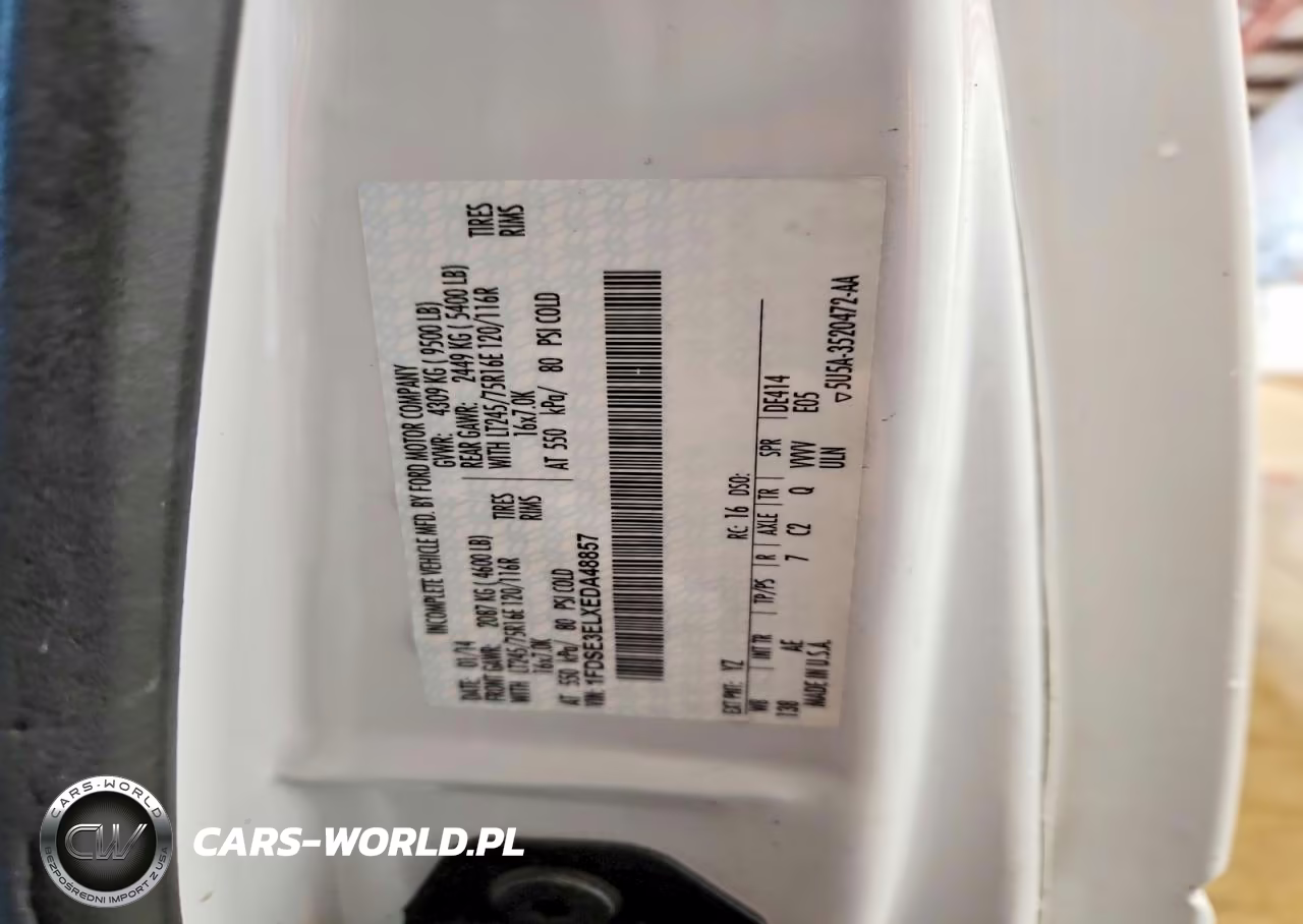 2014 Ford E350 Van With Bucket Lift VIN:1FDSE3ELXEDA48857 - 13