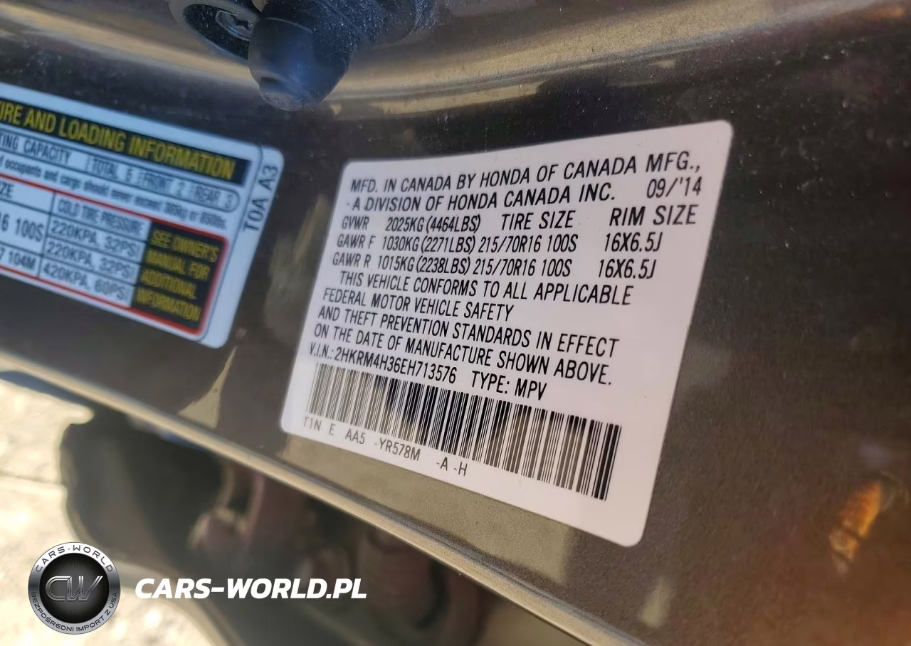 2014 Honda Cr-V Lx VIN:2HKRM4H36EH713576 - 13