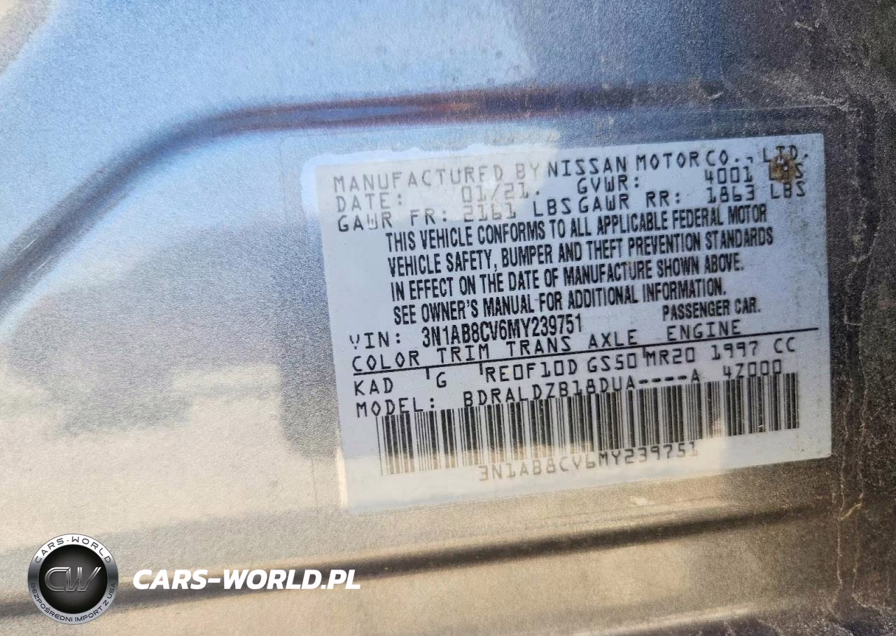 2021 Nissan Sentra Sv VIN:3N1AB8CV6MY239751 - 13