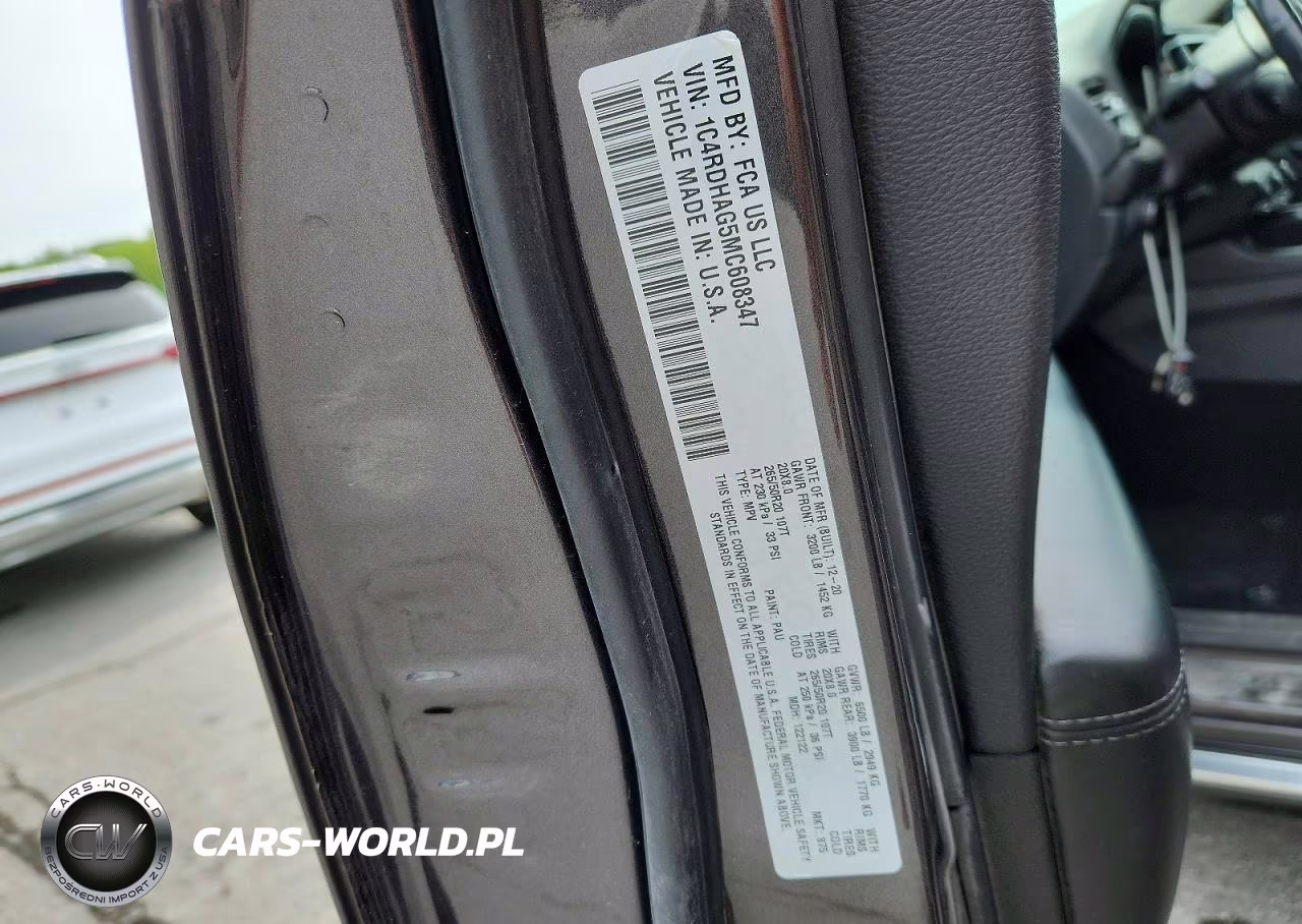 2021 Dodge Durango Sxt VIN:1C4RDHAG5MC608347 - 14