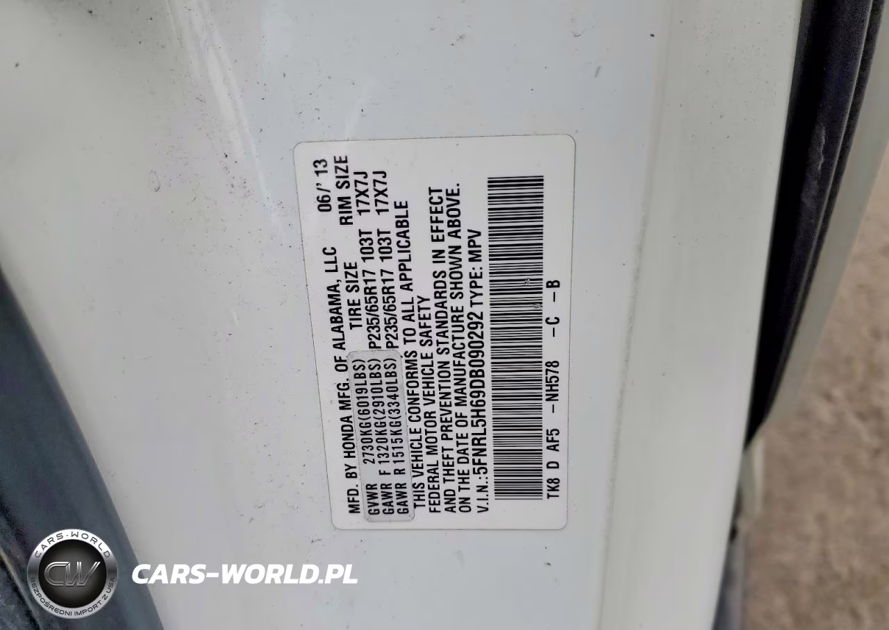 2013 Honda Odyssey Exl VIN:5FNRL5H69DB090292 - 13