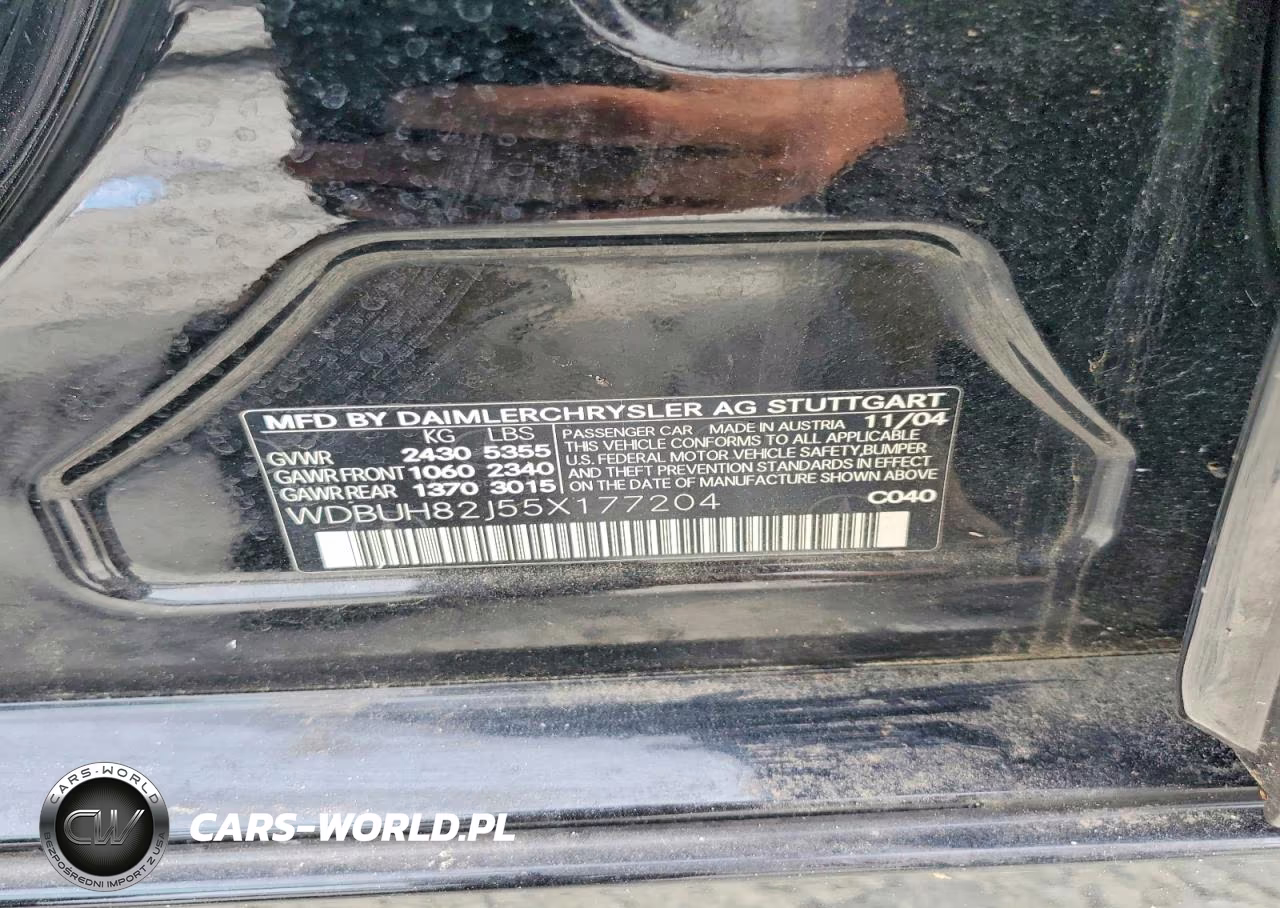 2005 Mercedes-Benz E 320 4Matic VIN:WDBUH82J55X177204 - 12