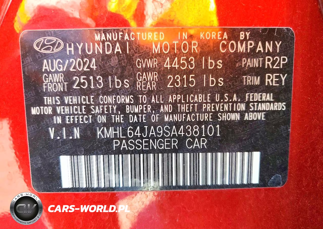 2025 Hyundai Sonata Sel VIN:KMHL64JA9SA438101 - 12