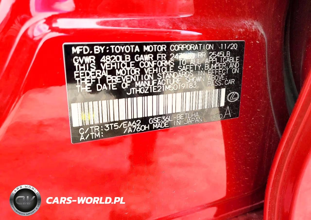 2021 Lexus Is 350 F Sport VIN:JTHGZ1E21M5019183 - 13