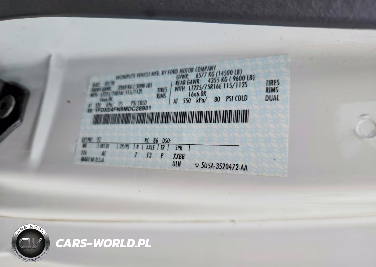 2021 Ford E450 Box Truck VIN:1FDXE4FN8MDC28901 - 13
