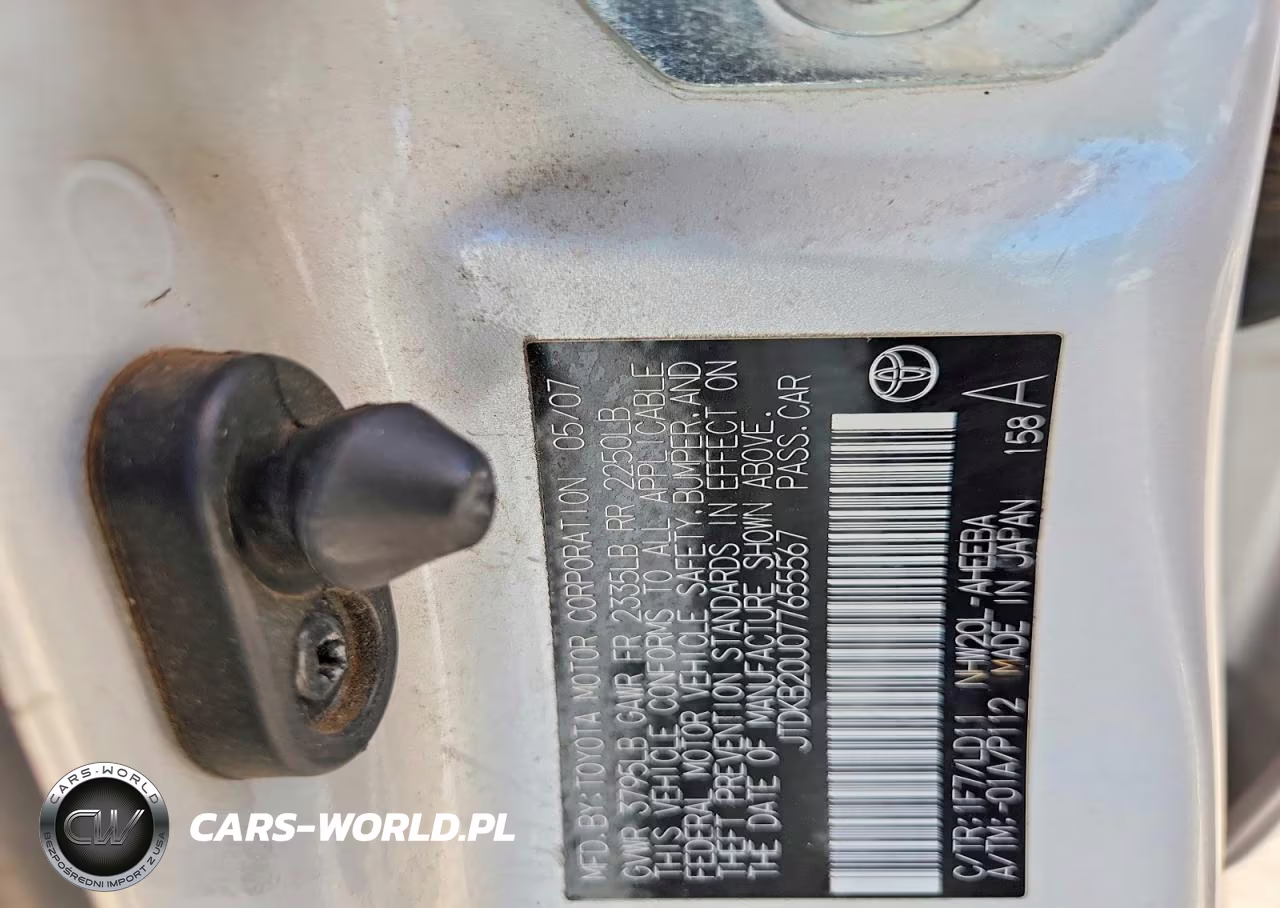 2007 Toyota Prius Base VIN:JTDKB20U077655567 - 12