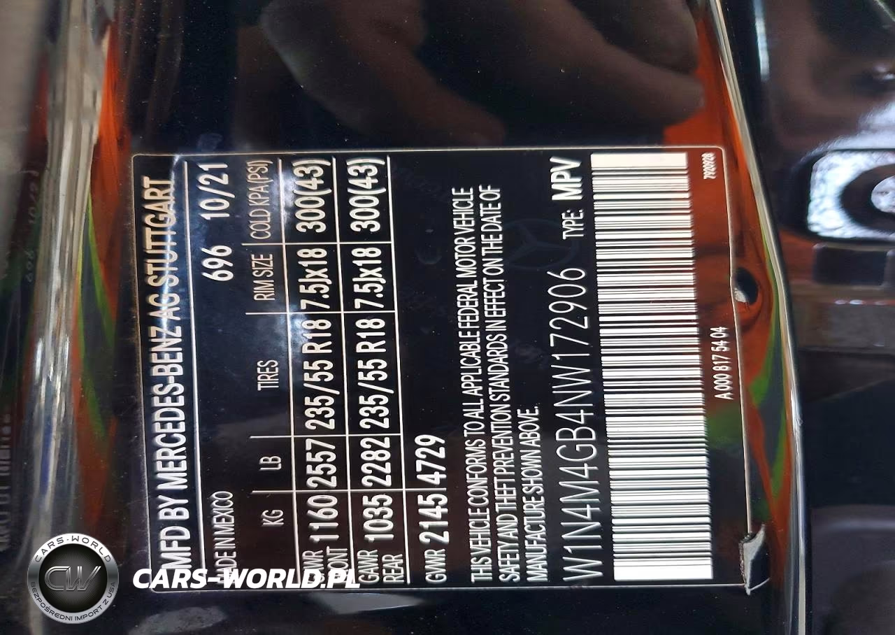 2022 Mercedes-Benz Glb 250 VIN:W1N4M4GB4NW172906 - 12