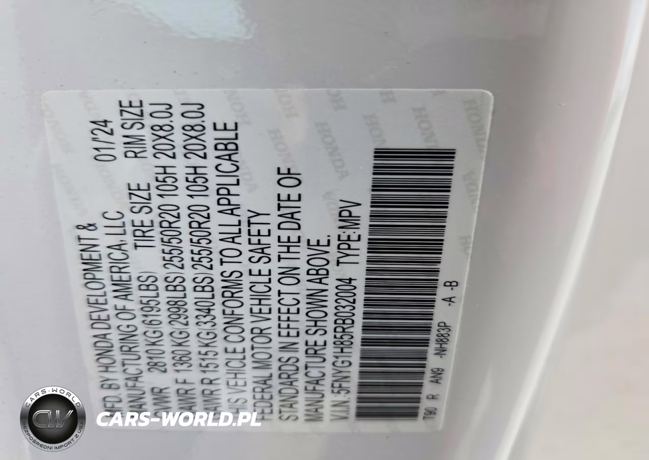 2024 Honda Pilot Elite VIN:5FNYG1H85RB032004 - 13