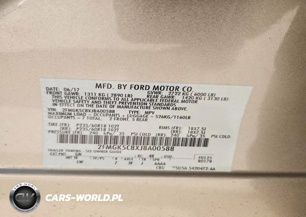 2018 Ford Flex Sel VIN:2FMGK5C8XJBA00588 - 14