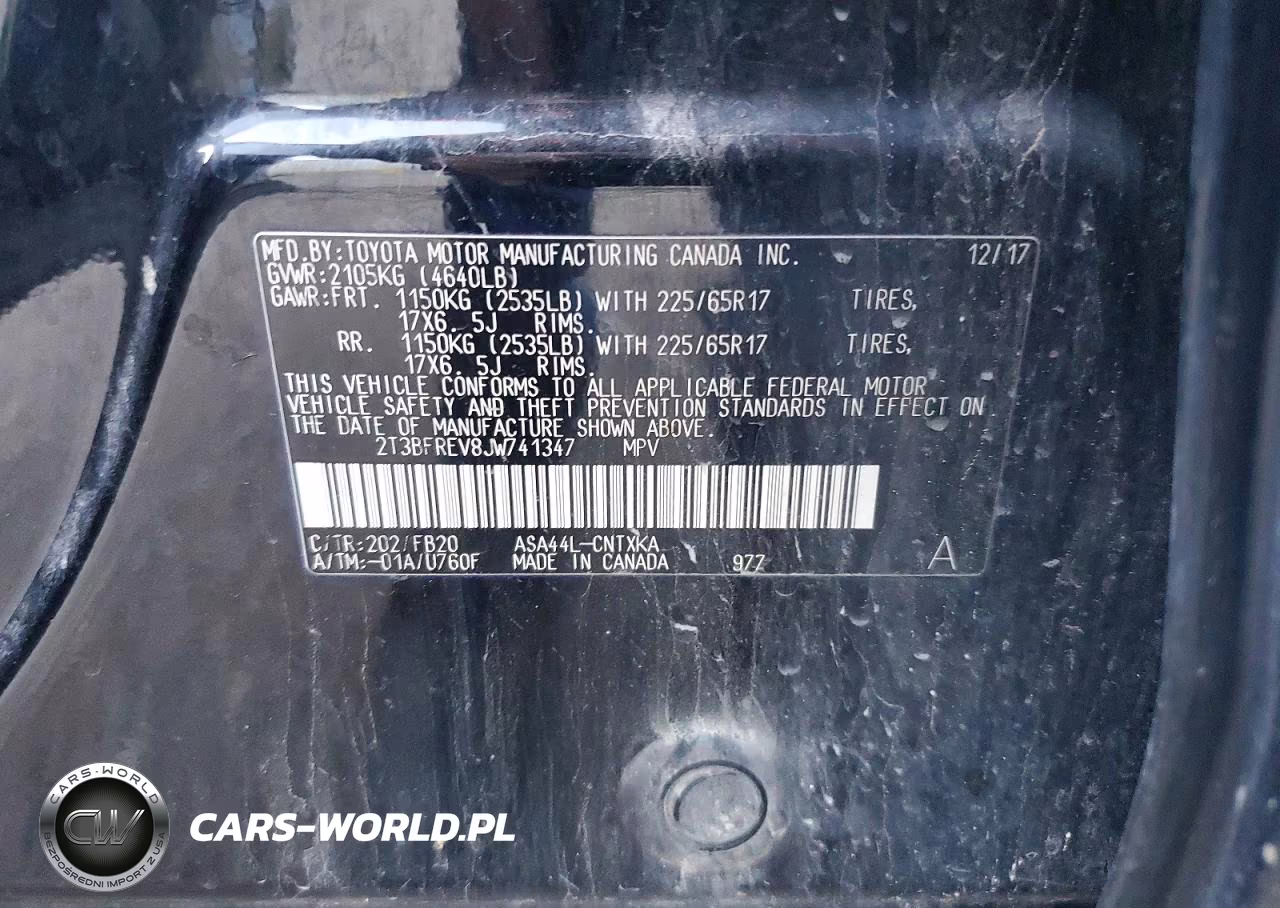 2018 Toyota Rav4 Le VIN:2T3BFREV8JW741347 - 13