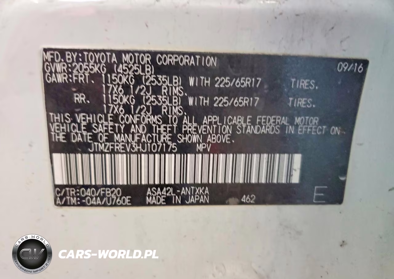 2017 Toyota Rav4 Le VIN:JTMZFREV3HJ107175 - 12