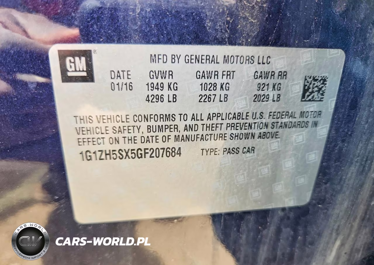 2016 Chevrolet Malibu Premier VIN:1G1ZH5SX5GF207684 - 12