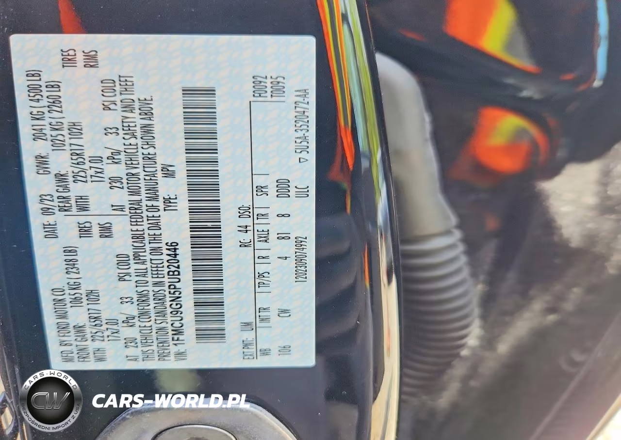 2023 Ford Escape Active VIN:1FMCU9GN5PUB20446 - 13