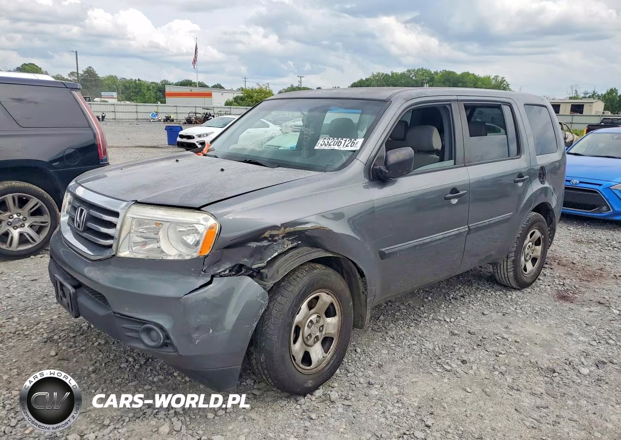 2012 Honda Pilot Lx VIN:5FNYF3H27CB005291 - 1