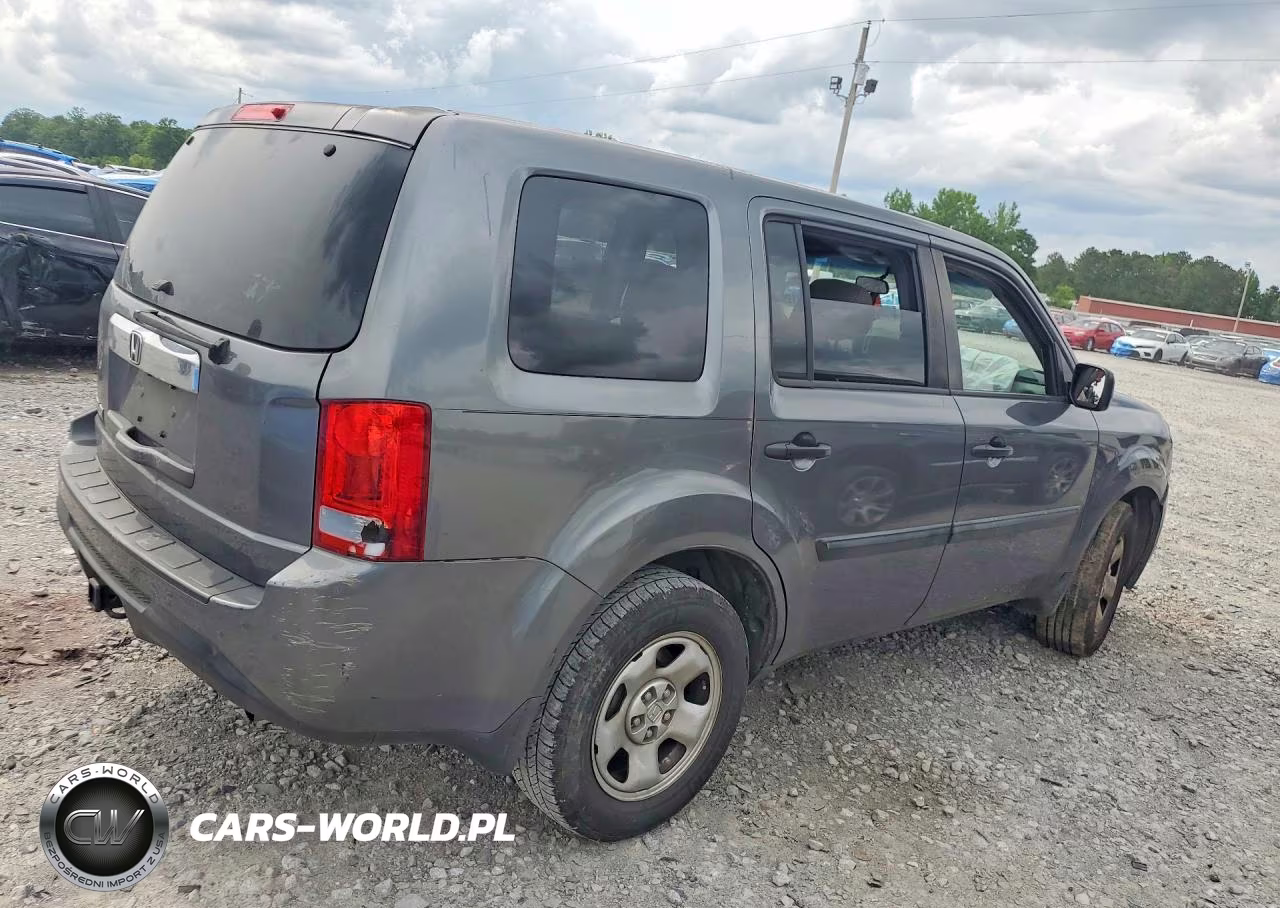 2012 Honda Pilot Lx VIN:5FNYF3H27CB005291 - 3
