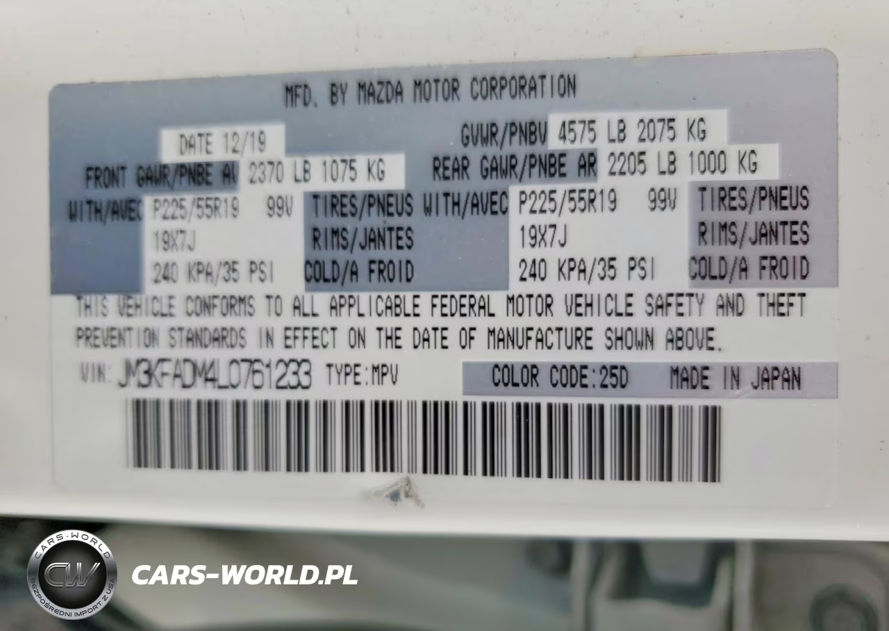 2020 Mazda Cx-5 Grand Touring VIN:JM3KFADM4L0761233 - 14