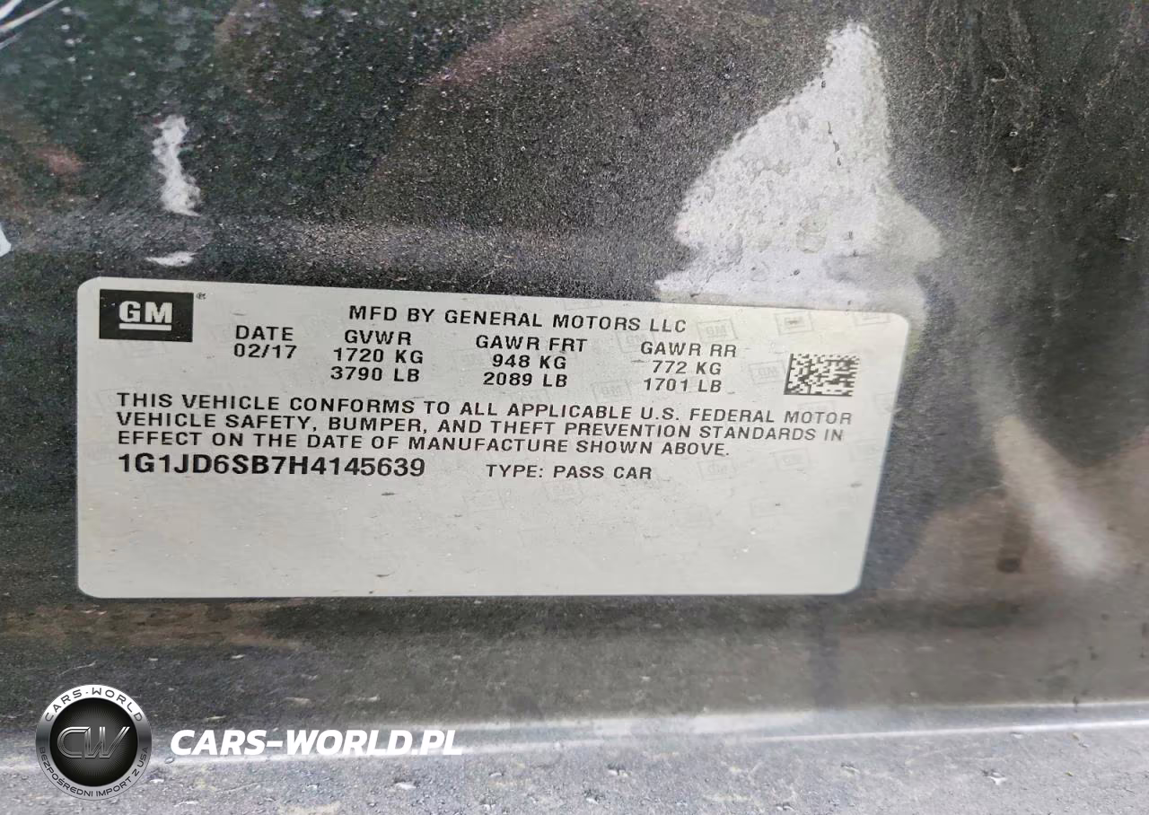 2017 Chevrolet Sonic Lt VIN:1G1JD6SB7H4145639 - 12